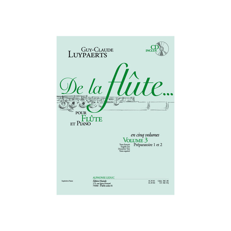 Guy-Claude Luypaerts  de La Flûte - Vol. 3