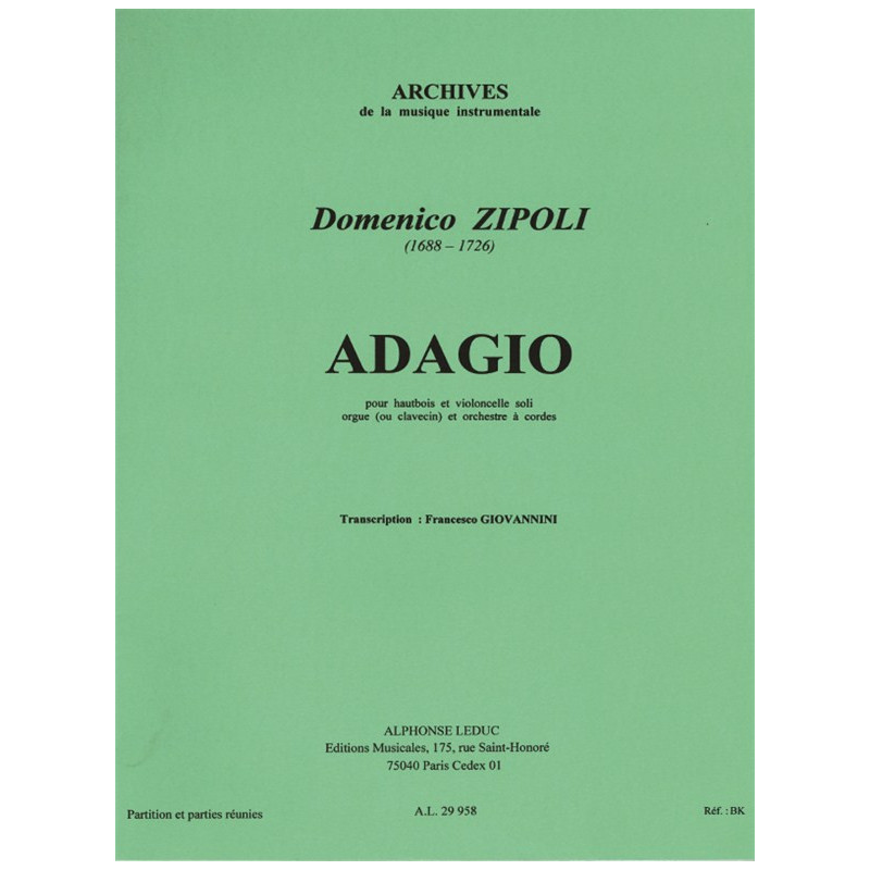 Adagio Per Oboe Cello Archi E Organo