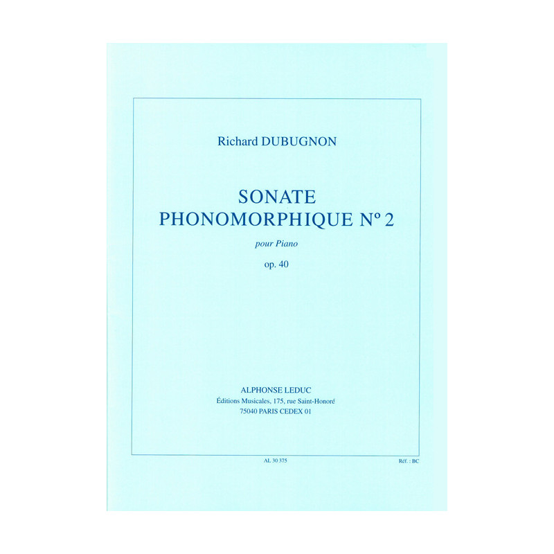 Sonate Phonomorphique N02 Op40