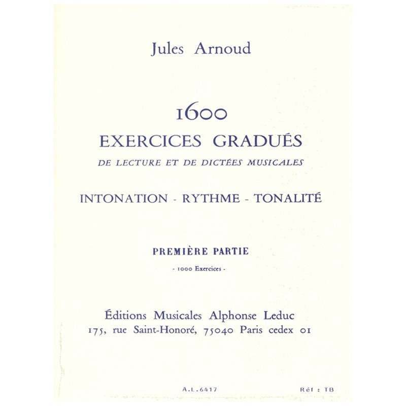 1600 Exercices gradues Vol.1