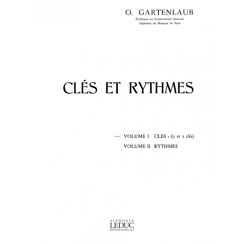 Cles Et Rythmes Volume 1 5 Cles Et 7 Cles