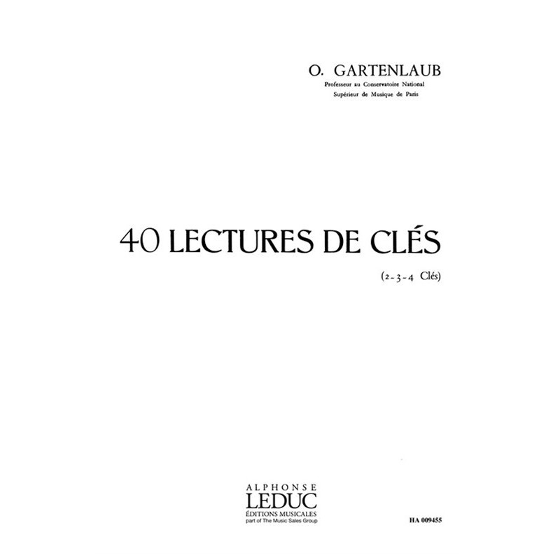 40 Lectures De Cles 2 3 Ou 4 Cles