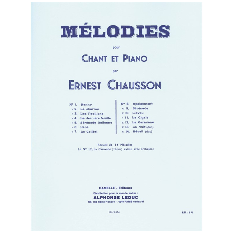 14 Melodies recueil
