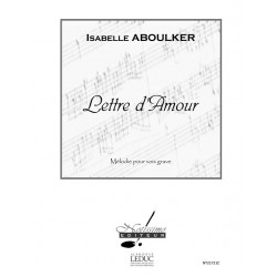 Aboulker Lettre Damour Low Voice & Piano
