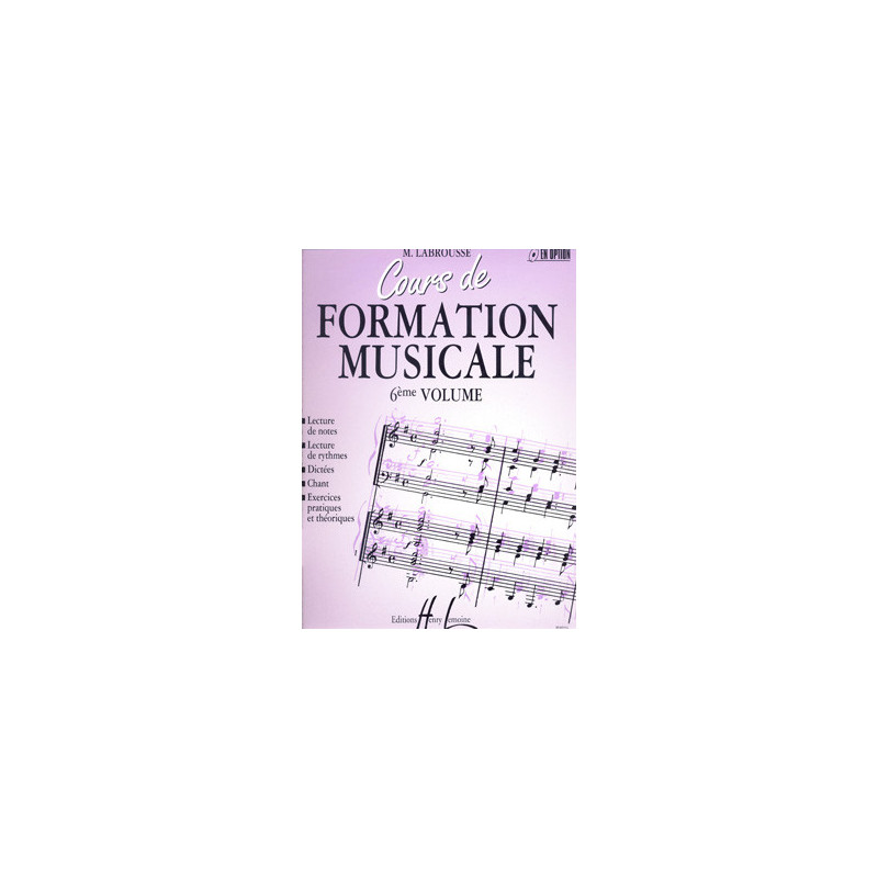Cours de formation musicale Vol.6