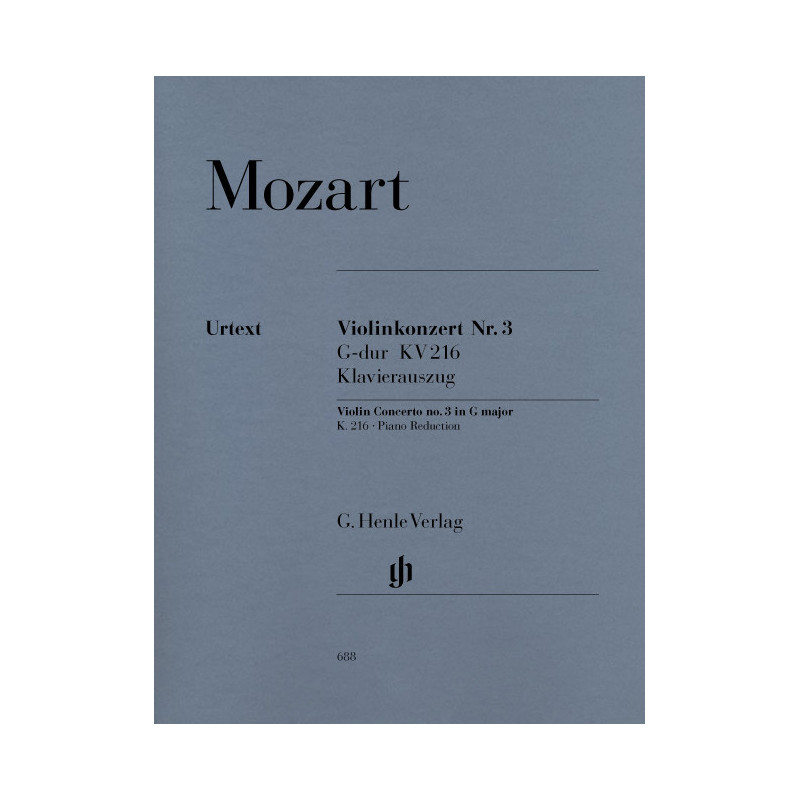 Violin Concerto No.3 In G K.216