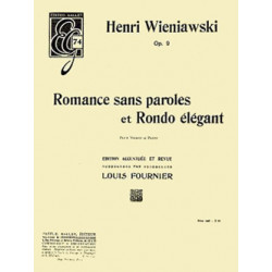 Romance sans paroles et Rondo élégant Op.9